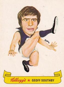 1973 Kellogg's VFL Football Caricatures Stickers #NNO Geoff Southby Front